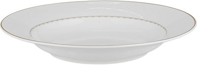 طقم تقديم سفرة بورسلان السيف غاليري، 86 قطعة - أبيض ذهبي product image 10