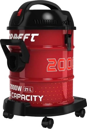 مكنسة برميل كرافت، 21 لتر، 2000 واط، CDVC21L2000WM - احمر product image