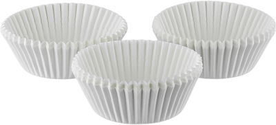 طقم قوالب كيك ورقية لاكوتشينا، 100 قطعة، دائري - أبيض product image 1