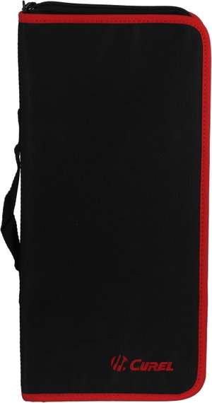 طقم سكاكين مع حقيبة ستانلس استيل كيرل، 5 حبات - فضي أسود product image 2