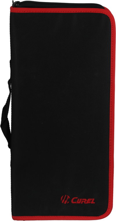 طقم سكاكين مع حقيبة ستانلس استيل كيرل، 5 حبات - فضي أسود product image 2