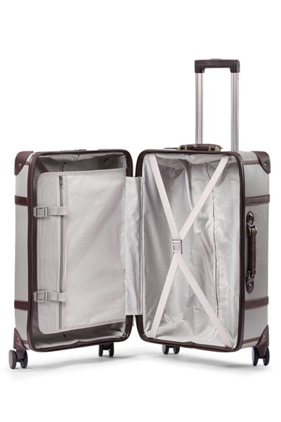 Limra LMA-6084 Artificial Leather Travel Suitcase, 20 Inch, 4 Wheels, 360 Degree Rotating - Gray Brown product image 5