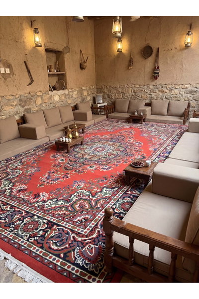 سجادة أفراح بوليستر سجادتي، 160×230 سم، نقشة بهاء الأحمر - أحمر منقوش product image 2