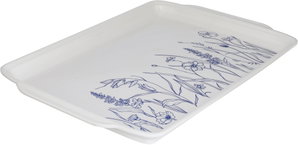 طوفرية تقديم ميلامين سيف بلص، 60x45x4 سم، مستطيلة - ابيض ازرق product image