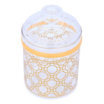 علبة بلاستيك السيف غاليري، 950مل، منقوش ذهبي - شفاف product image 3