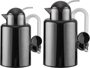 AlAl Saif Gallery Ikram Thermos Set, 1/1.5 Liter, Glass Inner Material, Transparent Handle - Black product image 2