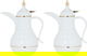 Al Saif Gallery Blanca thermos set, 1/0.75 liter, 2 pieces, thermal glass inner shell, plastic outer shell - pearl product image 1
