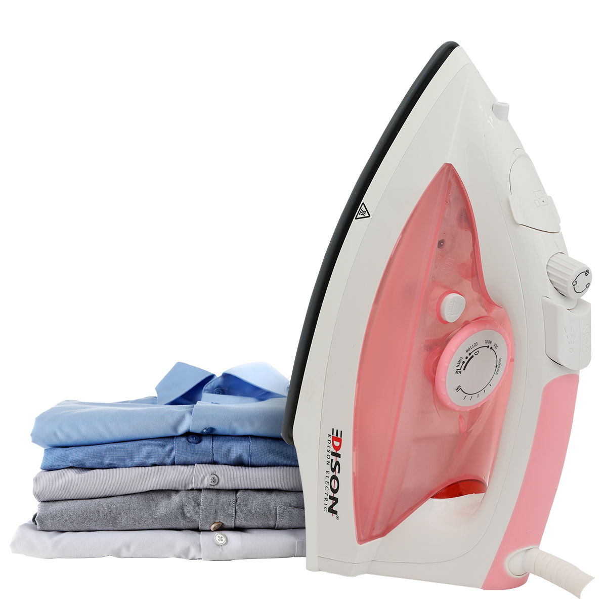 Edison Steam Iron, 280 Ml, 2200 Watt, Ceramic - Pink product image 1