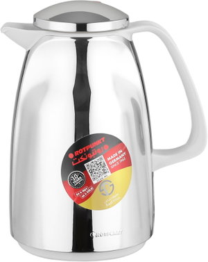 Rotpunkt 225 Thermos, 0.5 Liter, Glass Inner Container, Plastic Outer Body, Self-Service - Silver Gray product image 2