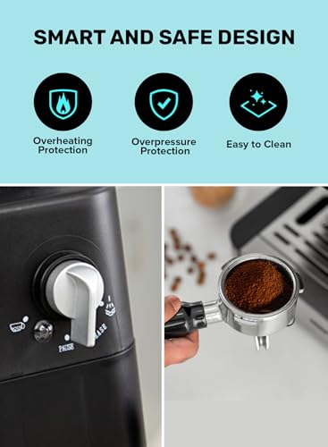 ماكينة تحضير قهوة جيباس، 800 واط، 4 اكواب، GCM6109 - اسود product image 6