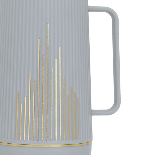 Glory Harmony Glass Thermos, 1 liter, plastic outer shell - light grey product image 2