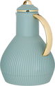 Al Saif Gallery Alia thermos, 1 liter, golden handle, thermal glass inner case, plastic outer body - dark green product image 2