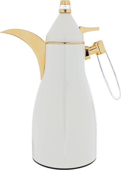 Alsaif Gallery Falwah Thermos Set, 2 Pieces, 1/1 Liter, Glass inner container, Stainless Steel Body - Pearl product image 3