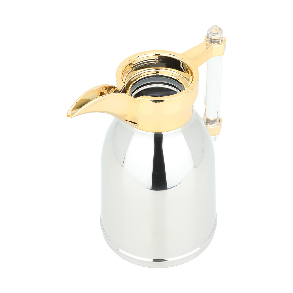 Al Saif Gallery Steel Dallah Shahad, 600 ml - golden silver product image 4
