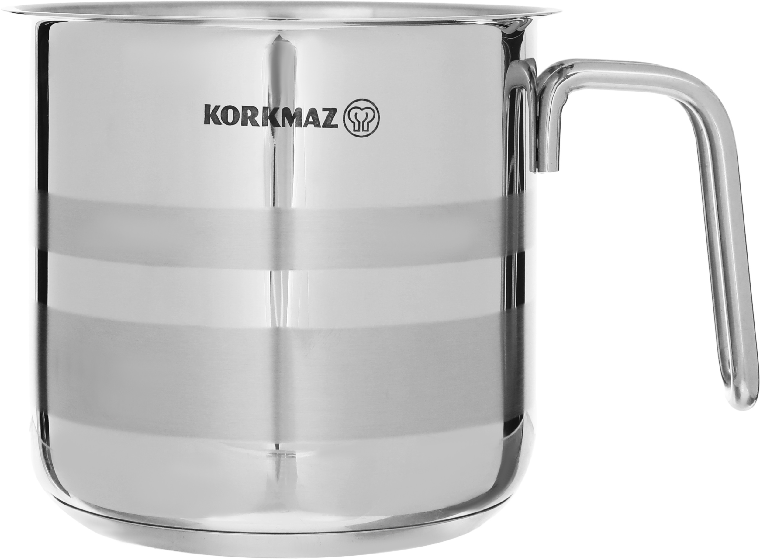 korkmaz steel pot, 2 litres, 14 cm - silver product image