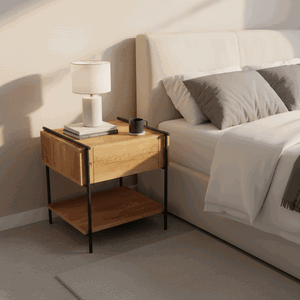 كومدينه خشب ام دي اف، 50×50×47.8 سم، 1 درج و رف - خشب ام دي افي product image