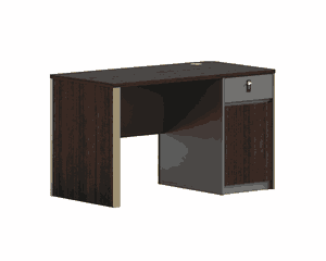 مكتب إداري مودرن خشب MDF، 75×120×60 سم - بني غامق product image 2