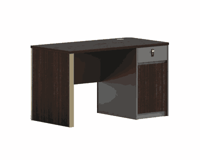 مكتب إداري مودرن خشب MDF، 75×120×60 سم - بني غامق product image 2