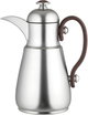 Al Saif Gallery Thermos Dallah Tamim 10, 1 Liter, Stainless Steel Interior, Wooden Handle, Push-Button Lid - Matte Silver product image 2