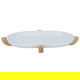 Al Saif Gallery Porcelain Serving Plate, 38X25.5X4 Cm - White product image 1