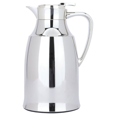 Al-Dariyah Saif Gallery Thermos Flask, 1.3 L, Inner Glass, Stainless Steel Body, Pressure Cooker - Silver product image 2