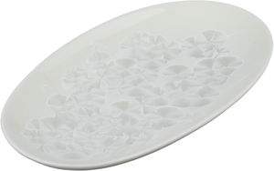 صحن بورسلان السيف غاليري، 22x13x2.7  سم، بيضاوي -  أبيض product image 2