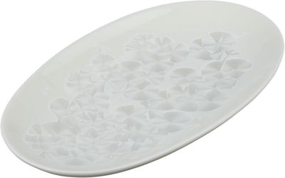 صحن بورسلان السيف غاليري، 22x13x2.7 سم، بيضاوي - أبيض product image 2