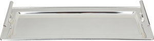 Al Saif Gallery Steel Serving Tray, 40x18.5x1.7 cm - Silver product image 2