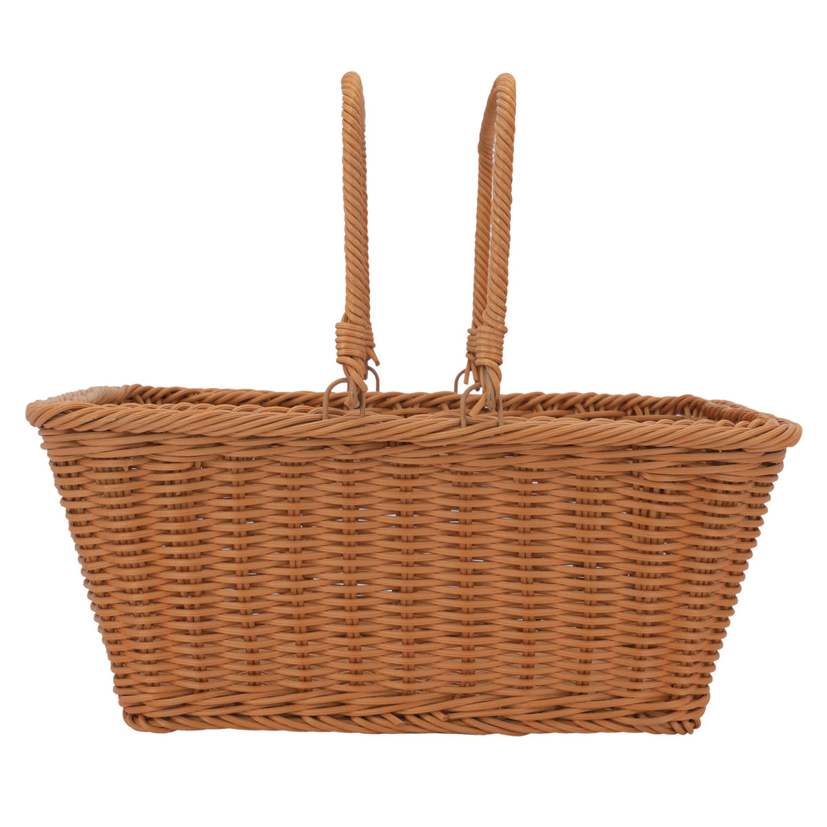 سلة رحلات خوص وهج الماسة، 34×26×15 سم - بني product image 2