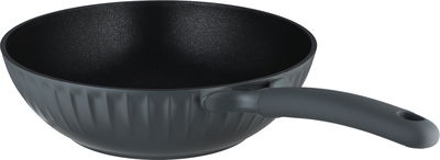 مقلاة ألمنيوم روبوست، 30 سم، تيفال غير لاصقة، دائري عميق، غطاء زجاج - رمادي غامق product image 2