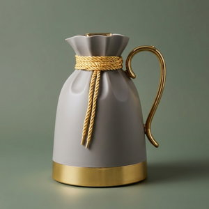 ترمس بلقيس إفرست، 1 لتر، حافظة داخلية زجاج حراري - رمادي ذهبي product image