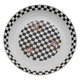 صحن استيل السيف غاليري، 40 سم، نقش مربعات - ابيض اسود product image 1