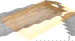 صينية تقديم خشب السيف غاليري، 45×30×6 سم - بني فاتح product image 2