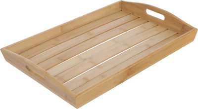 صينية تقديم خشب السيف غاليري، 45×30×6 سم - بني فاتح product image 2