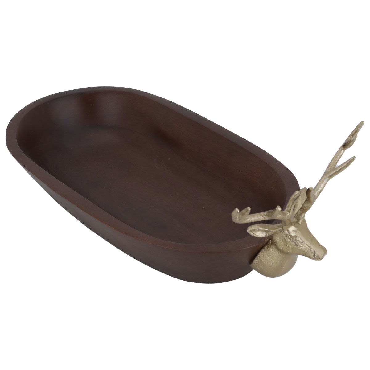 صحن تقديم خشب السيف غاليري، 28×16.5×6.5 سم، بيضاوي - بني product image 2