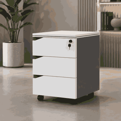 مكتب إداري مودرن خشب MDF، 75×120×70 سم - ابيض رمادي product image 2