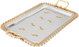 طقم طوفريات غزل استيل السيف بلص، 3 قطع، مستطيل - فضي ذهبي product image 2
