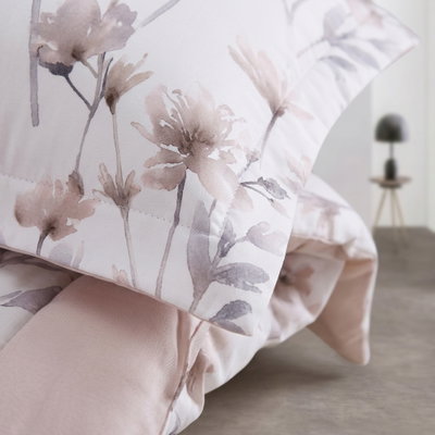 طقم لحاف ساليرنو مايكروفايبر، 240x260 سم، نفرين، 9 قطع - ابيض وردي product image 5