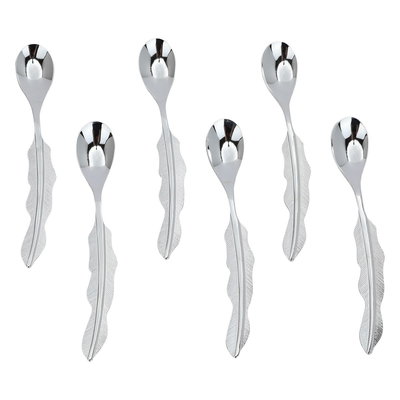 طقم ملاعق شاي استيل السيف غاليري، 6قطعة - فضي product image 2