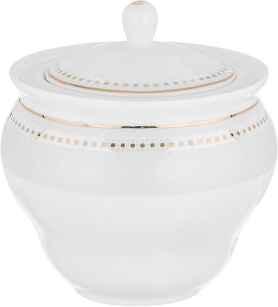 Alsaif Gallery Porcelain Dinner Set, 166 Pieces, Gold-White Rim product image 7