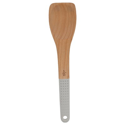 Al Saif Gallery wooden serving spoon, with silicone handle - brown product image 3