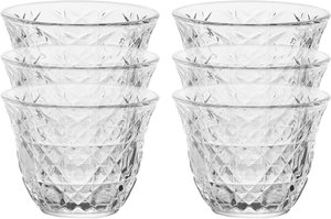 طقم فناجين قهوة عربي سعودي زجاج السيف غاليري، 6 قطع - شفاف product image