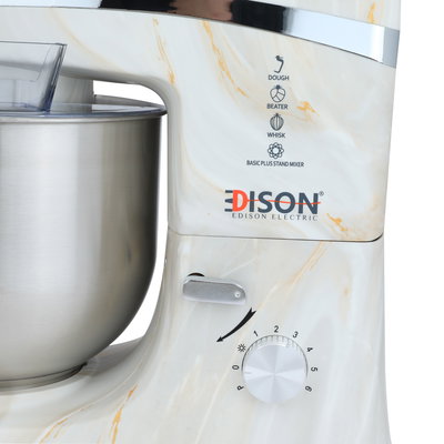 Edison Basic Plus Electric Stand Mixer, 1000 Watt, 6.5 Liter - White product image 6