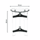طقم طاولات زجاج و ستيل و اكرليك، 5 قطع - شفاف اسود product image 4