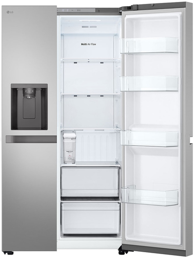 ثلاجة نوفروست ال جي، 22.1 قدم، 625 لتر، 4 أبواب، هيجين فريش، LS25NBLSIK - فضي product image 5