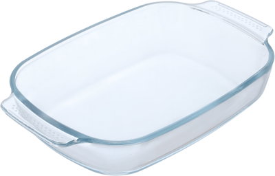 Max Al Saif Gallery Glass Oven Tray, Rectangle, 1.5 Liter - Transparent product image 3