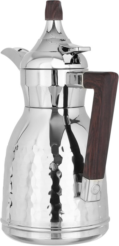 Alsaif Gallery Nawaf Thermos Dallah, 0.35 L, Steel Inner Container, Steel Outer Body - Silver product image 3