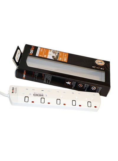 وصلة كهربائية كولن، 3250 واط، 5 مخارج، 3 متر، 301100007 - ابيض product image 3