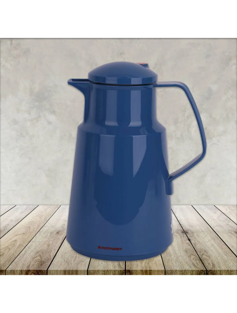 ترمس زجاج روتبونت، 1 لتر، هيكل خارجي بلاستيك - أزرق غامق product image 2