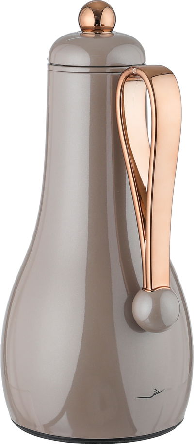 طقم ترامس غيم السيف غاليري، قطعتين، 1/1 لتر، حافظة داخلية زجاج، يد ذهبي - كابتشينو product image 7